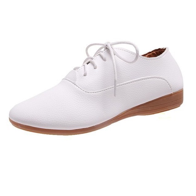 Kasut Jururawat Putih Nurse Slip Buckle Flat Shoes Nurse White Shoes