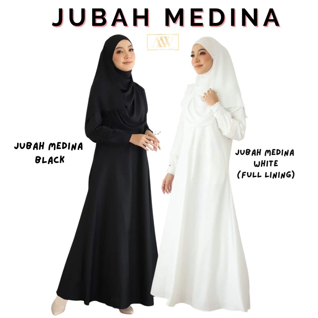 Jubah Medina Estifa,Jubah Umrah/Haji ,Jubah Raya Haji 2022,Jubah Cotton,Jubah Cotton Putih,Jubah Hitam.