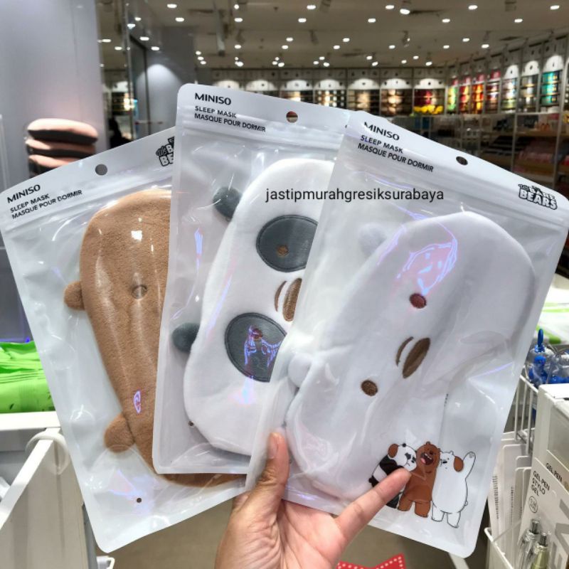 MATA Sleep MASK WE BARE BEARS MINISO EYE MASK MINISO EYE Cover WE BARE BEARS Shopee Malaysia