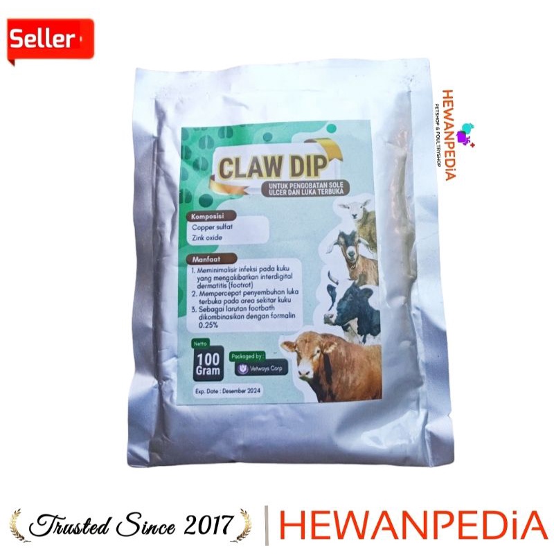 Claw DIP 100 gr Medication For Nail Pain PMK Goat Cow Sheep Tinsels