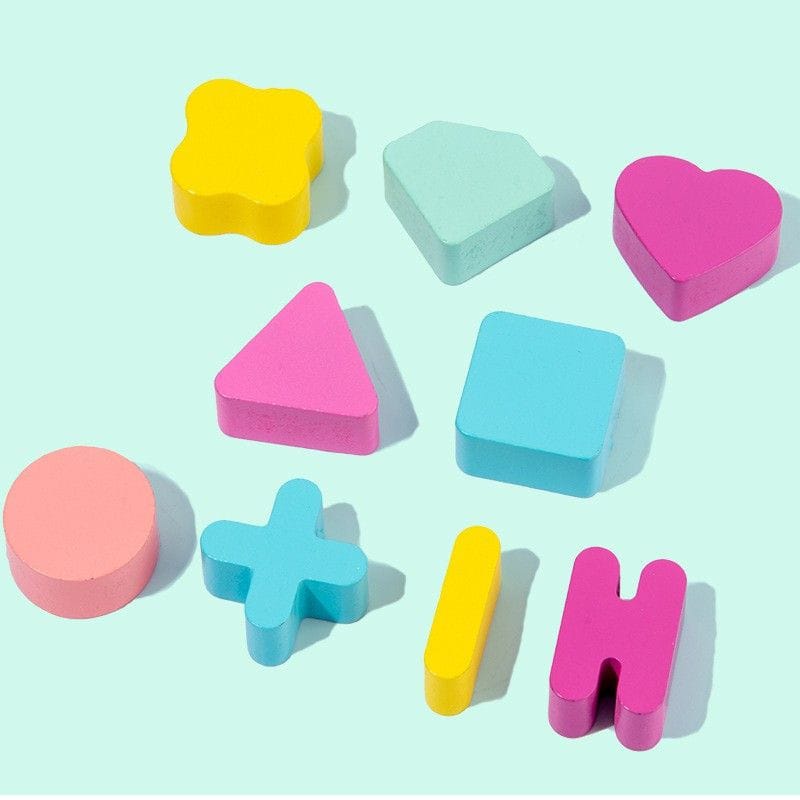 Educational Toys For Kids 5 In 1 Fishing Puzzle Game Wooden Puzzle Fishing Log Board