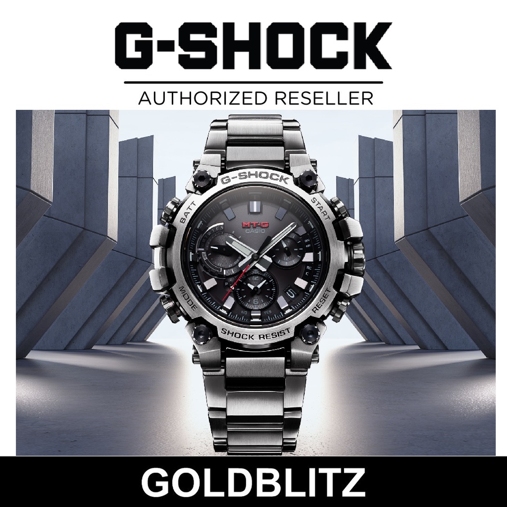 Casio G-Shock MTG-B3000D-1A Bluetooth Tough Solar Sapphire MT-G ...