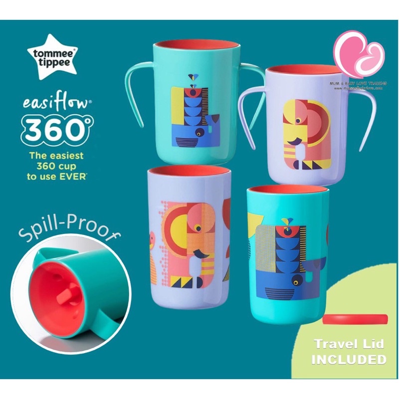 Tommee Tippee easiflow 360 trainer cup 200ml (6m+) Shopee Malaysia