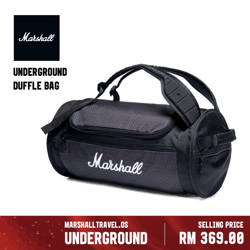 Marshall Underground Duffle Bag Black & White Offshore Bag