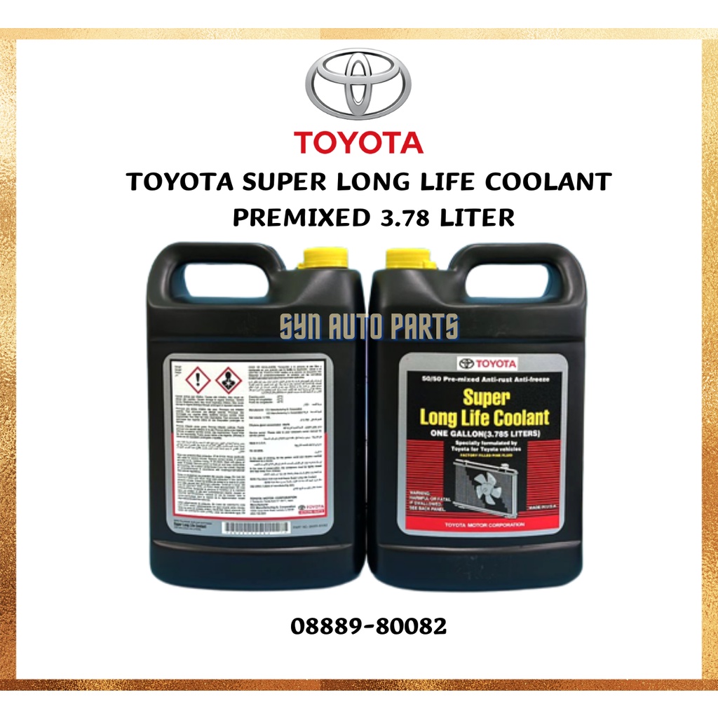( 100% ORIGINAL ) MADE IN U.S.A. TOYOTA COOLANT SUPER LONG LIFE COOLANT ...