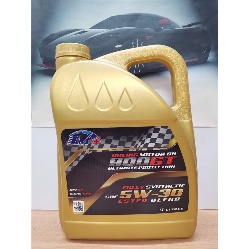 KM+Nano Lubricant 900GT ESTER BLEND Fully Synthetic 5W30 API SP &ILSAC