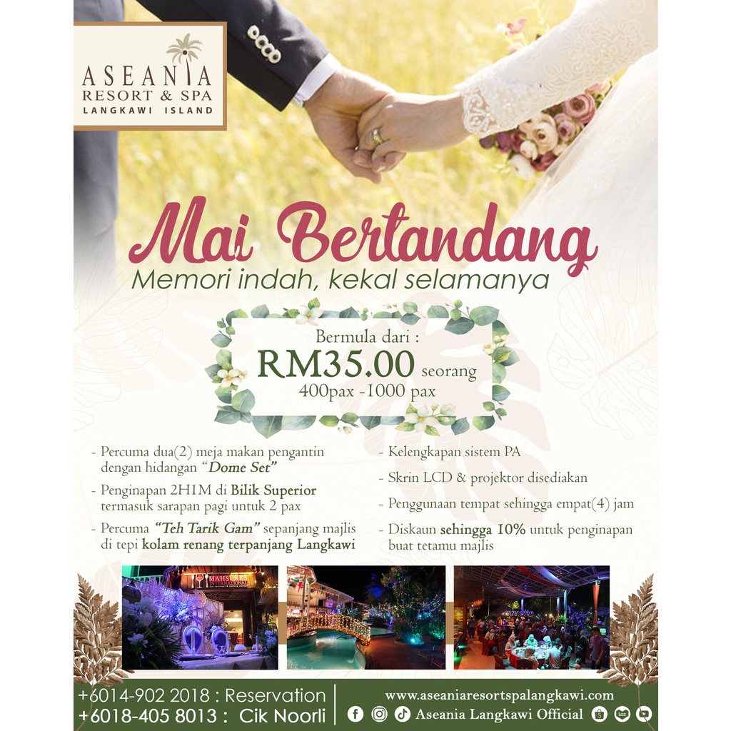 JOM KAHWIN Pakej Kenduri Aseania Resort & Spa Langkawi Hotel