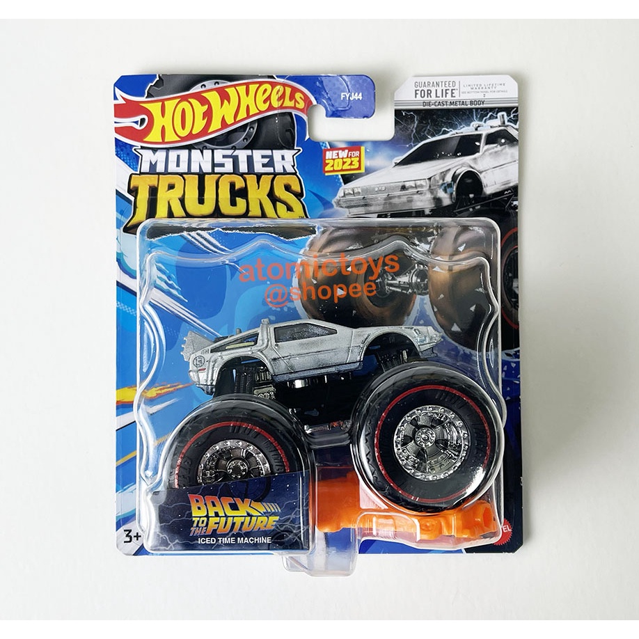 Hot Wheels Ice Time Machine Back To The Future Monster Trucks 2022 ...