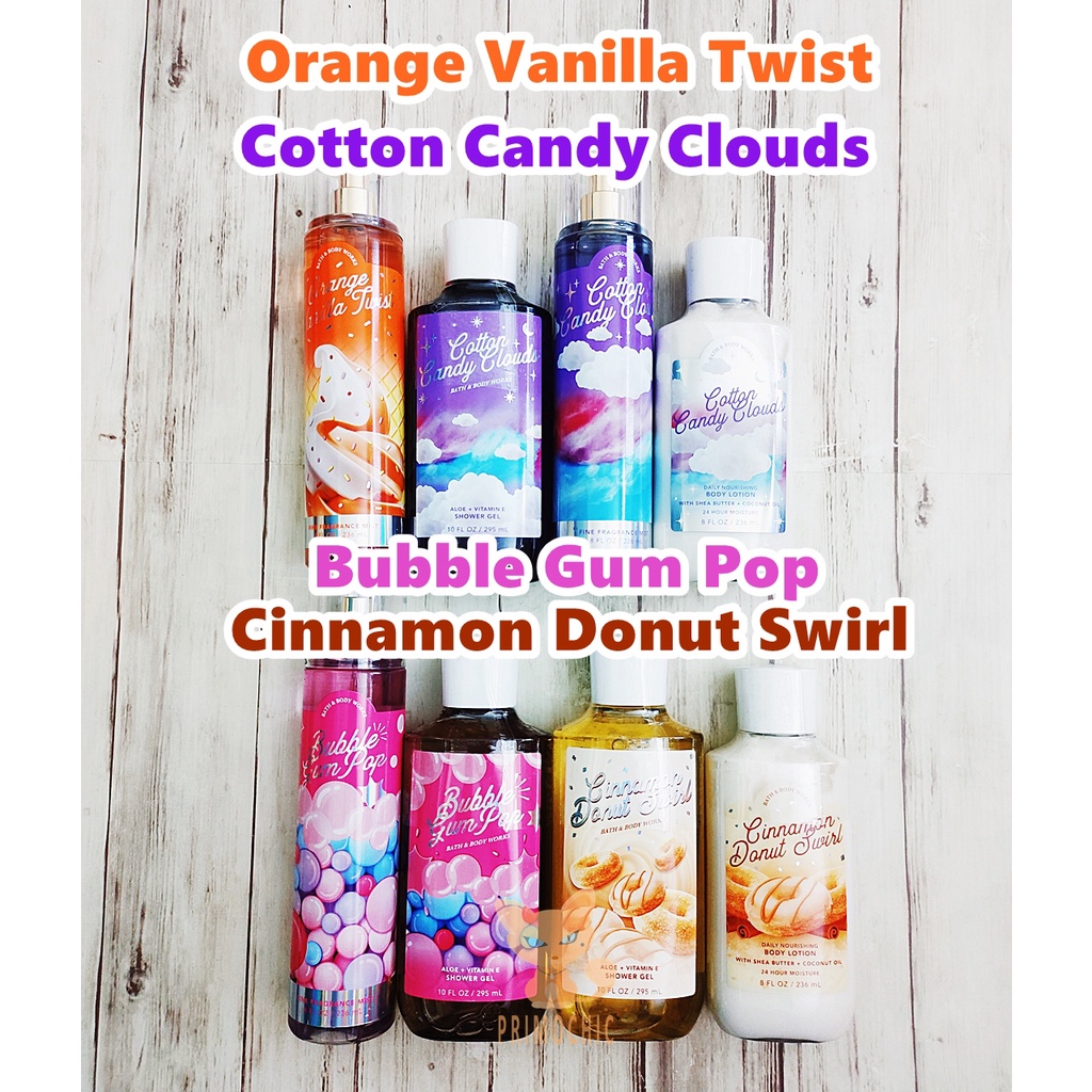 Limited Edition Bath & Body Works Body Mist Body Lotion Shower Gel