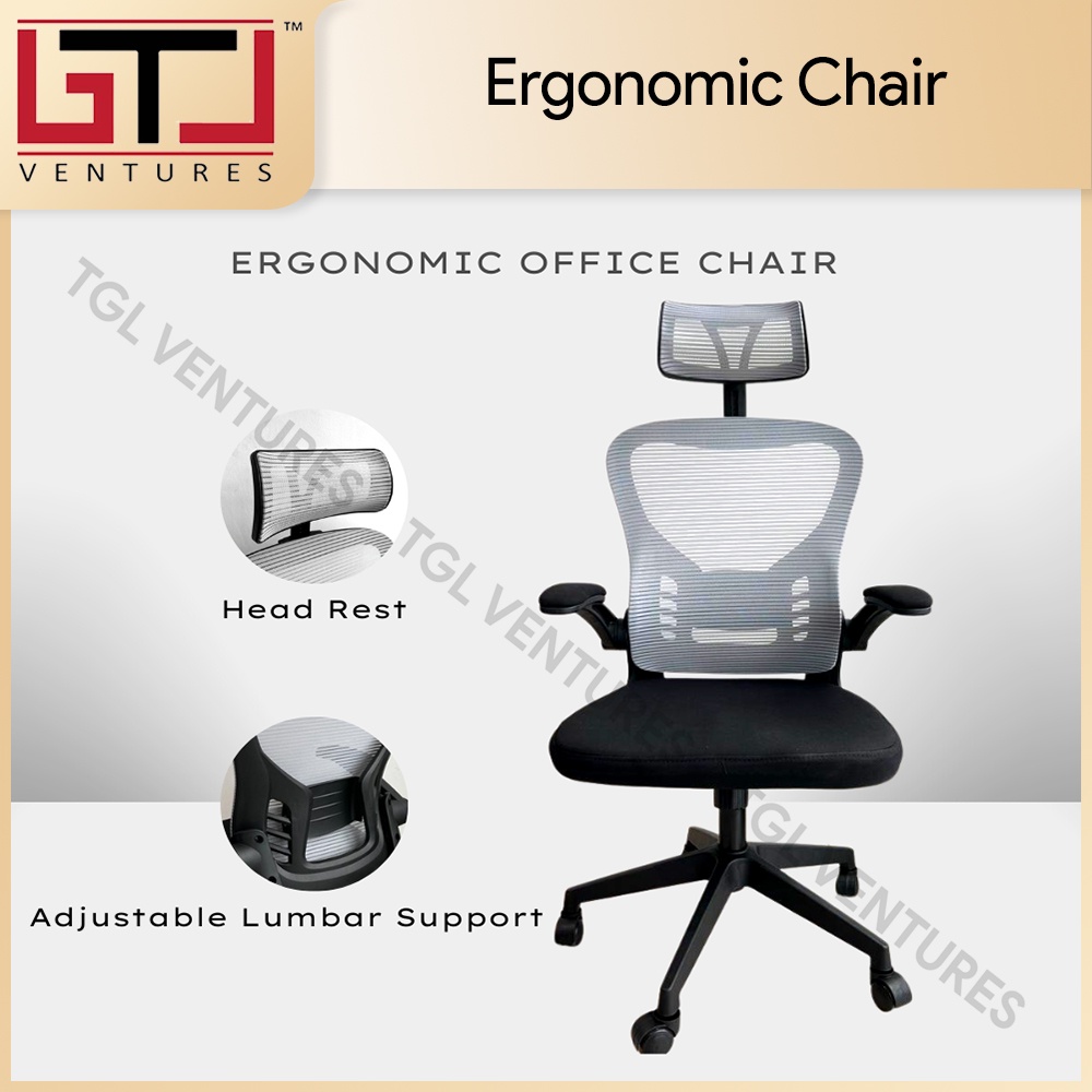 TGL Study Chair Office Chair For Home Ergonomic Chair Kerusi Office