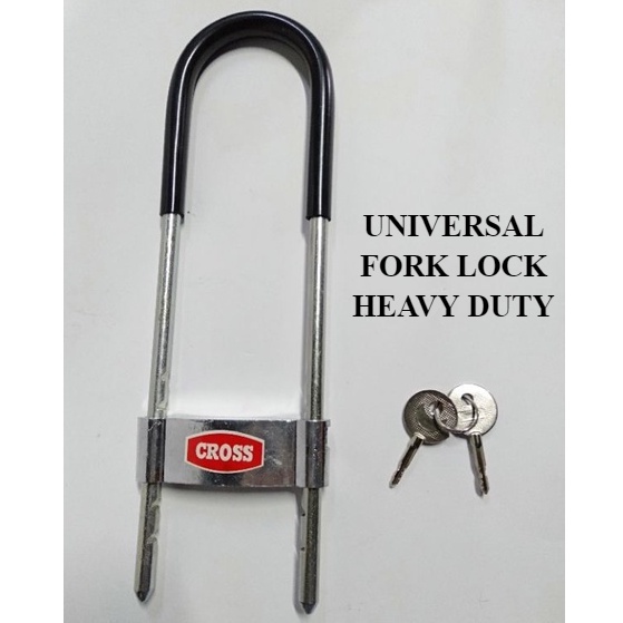 UNIVERSAL FORK LOCK HEAVY DUTY SECURITY CHAIN LOCK MOTORCYCLE MOTOSIKAL