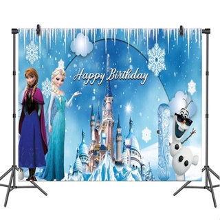 Birthday Banner Backdrop - Frozen - Prices and Promotions - Feb 2023 |  Shopee Malaysia