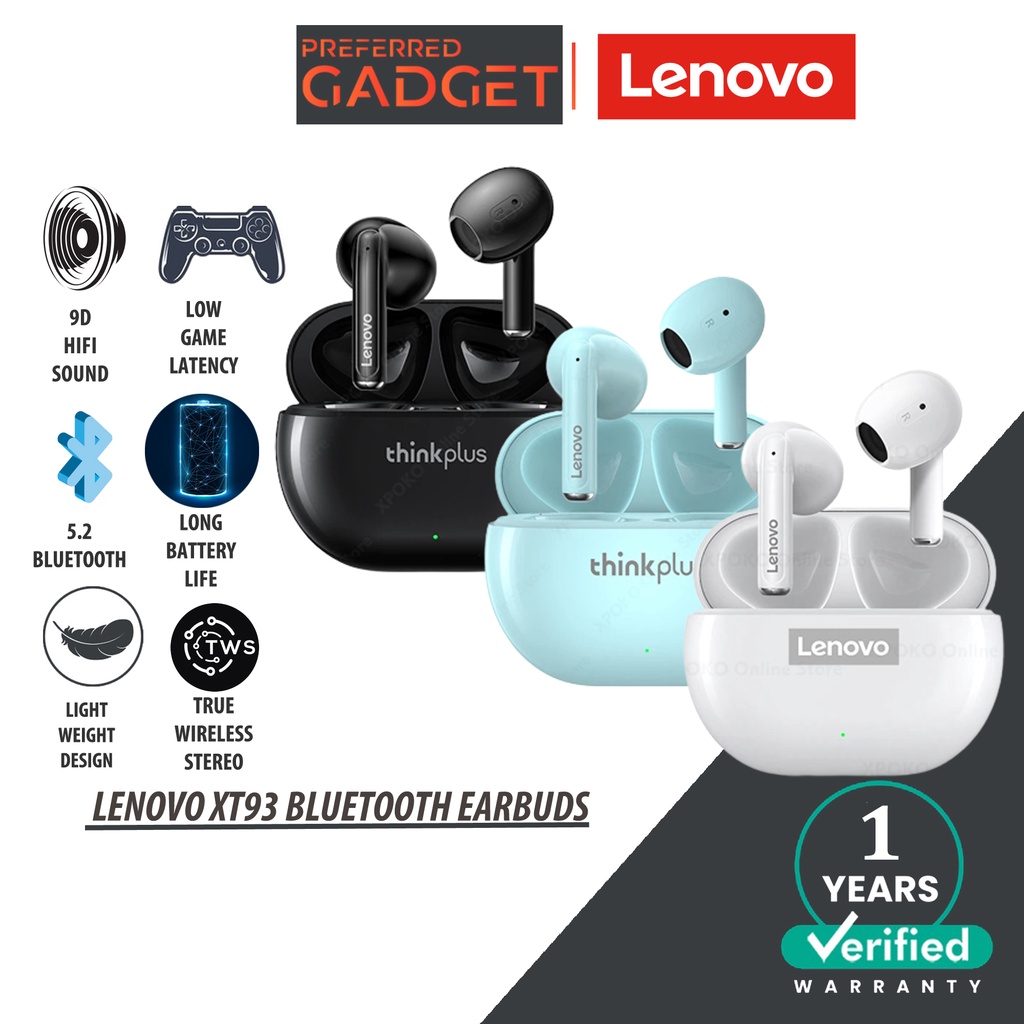 Lenovo XT93 LP3 PRO Bluetooth 5.2 Headphones Wireless Earphones ...