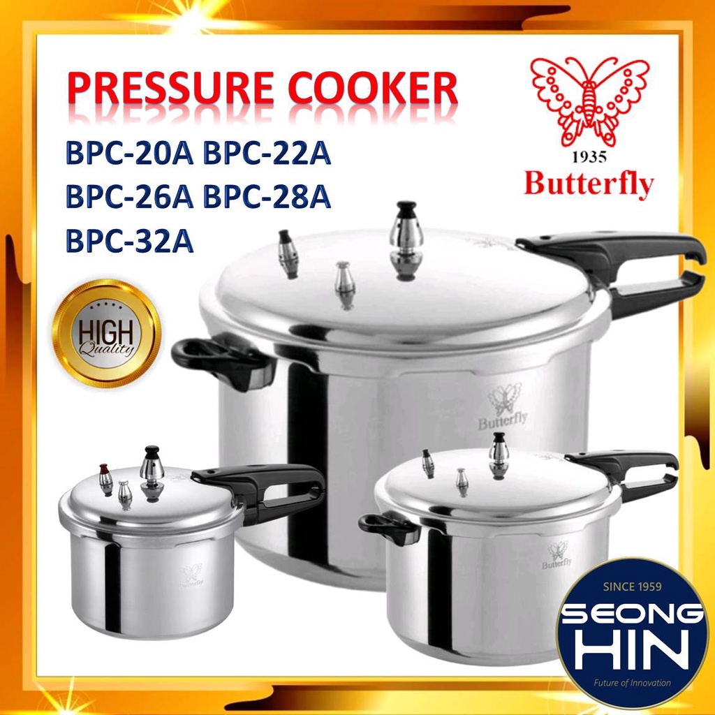 Butterfly BPC 20A 22A 26A 28A 32A Gas Pressure Cooker / Periuk Tekanan BPC-26A BPC-20A BPC-26A BPC-28A BPC-32A