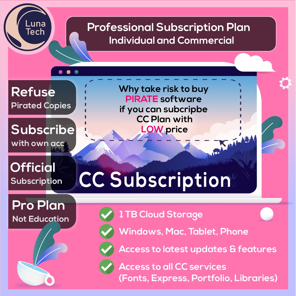 🔥 Cc ☁️ Subscription Plan 🔥 With Own Email 1 Tb Cloud Storage Fonts 