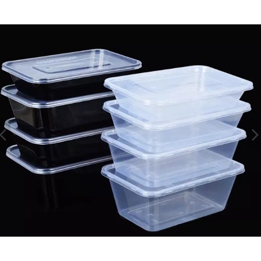 PP Food Container 1000ml 50set Disposable Container Bekas Nasi Plastik ...