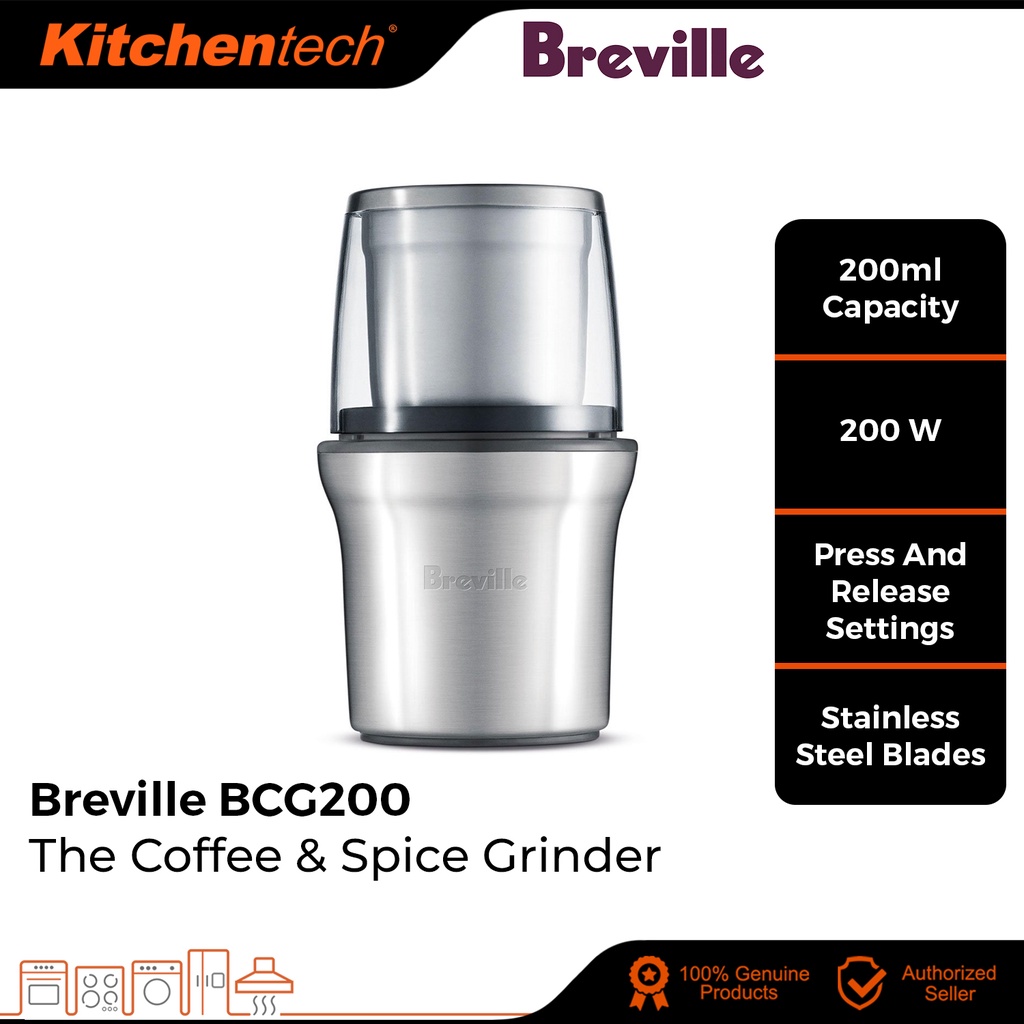 Breville Coffee Beans & Spice Grinder BCG200 Shopee Malaysia