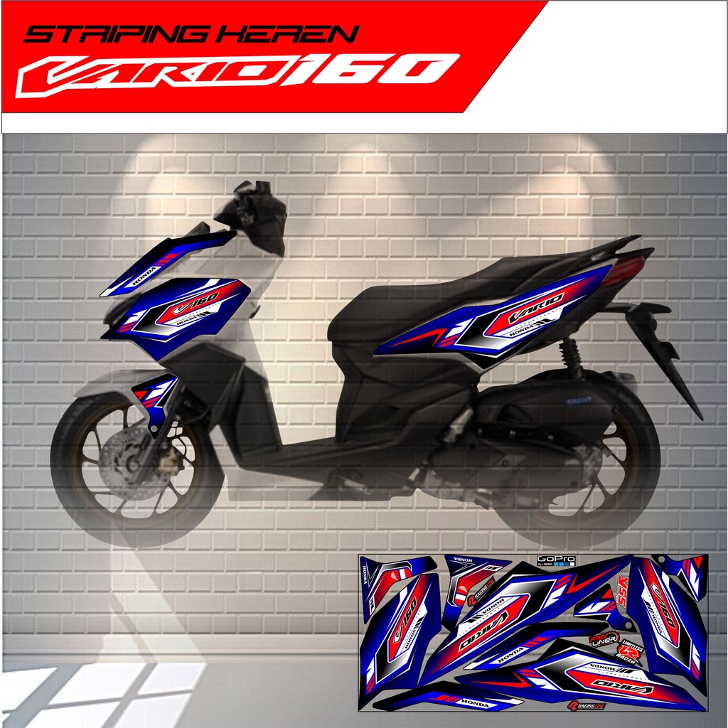 Striping Stickers Honda Vario Variations Racing Mikin Cool