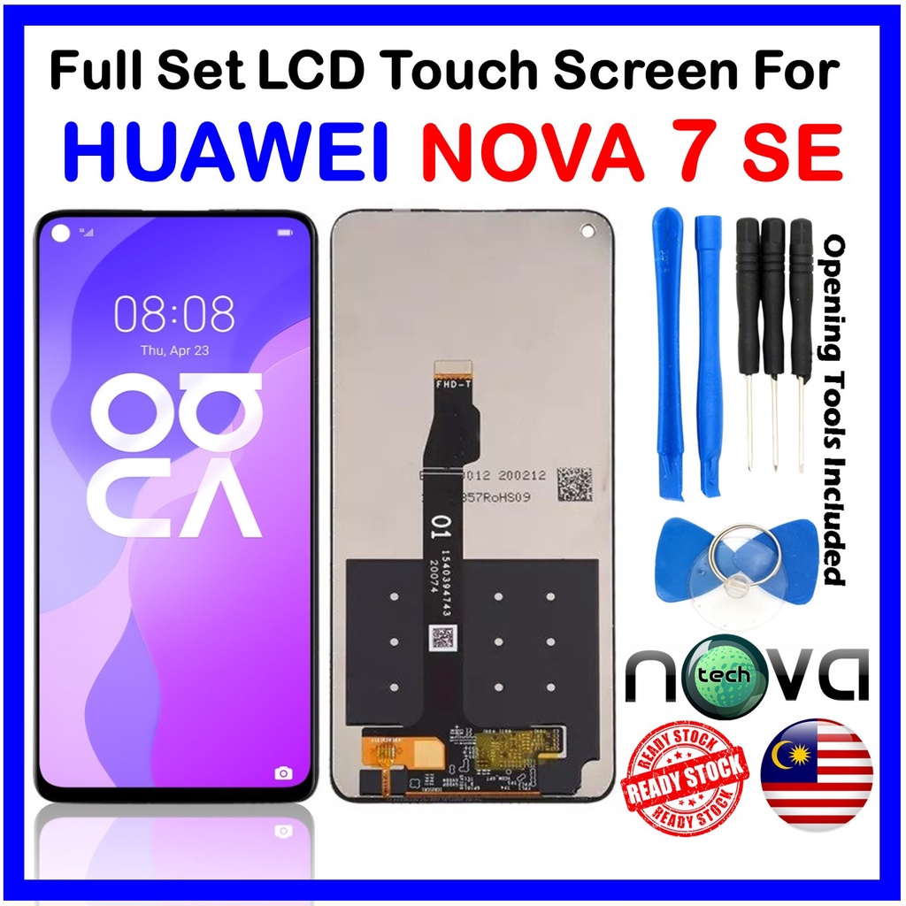 Ori Ngs Brand Full Set Lcd Touch Screen Compatible With Huawei Nova 7 Se With Tools Shopee