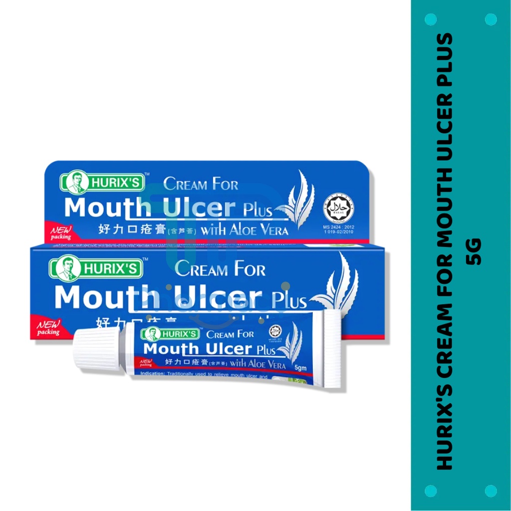 HURIX'S CREAM FOR MOUTH ULCER 5G Shopee Malaysia