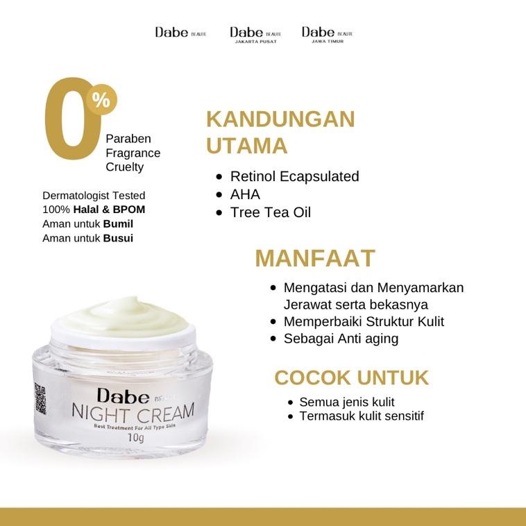 Product Dabe Beaute Bundle Night Cream | Shopee Malaysia