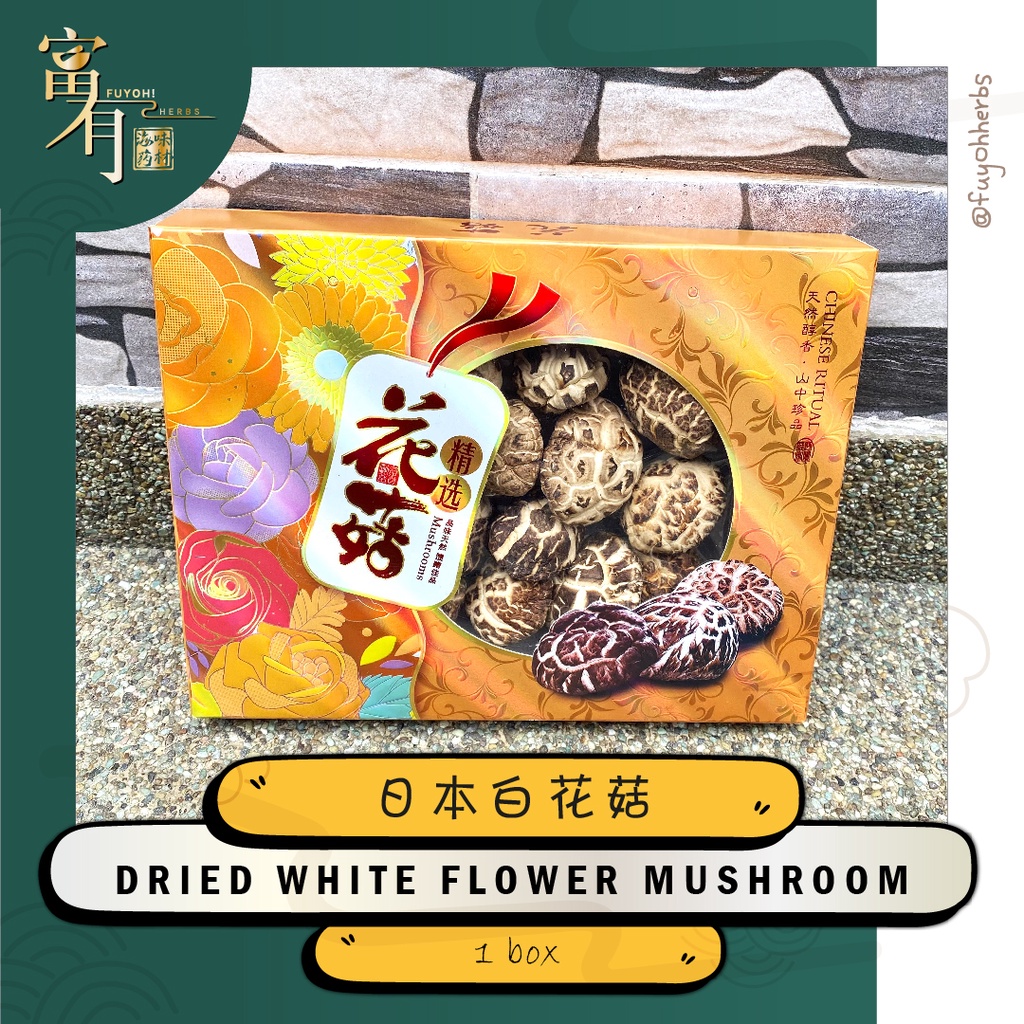 【CNY EDITION】Japanese Dried White Flower Mushroom 日本白花菇 (AA1 L) 新年