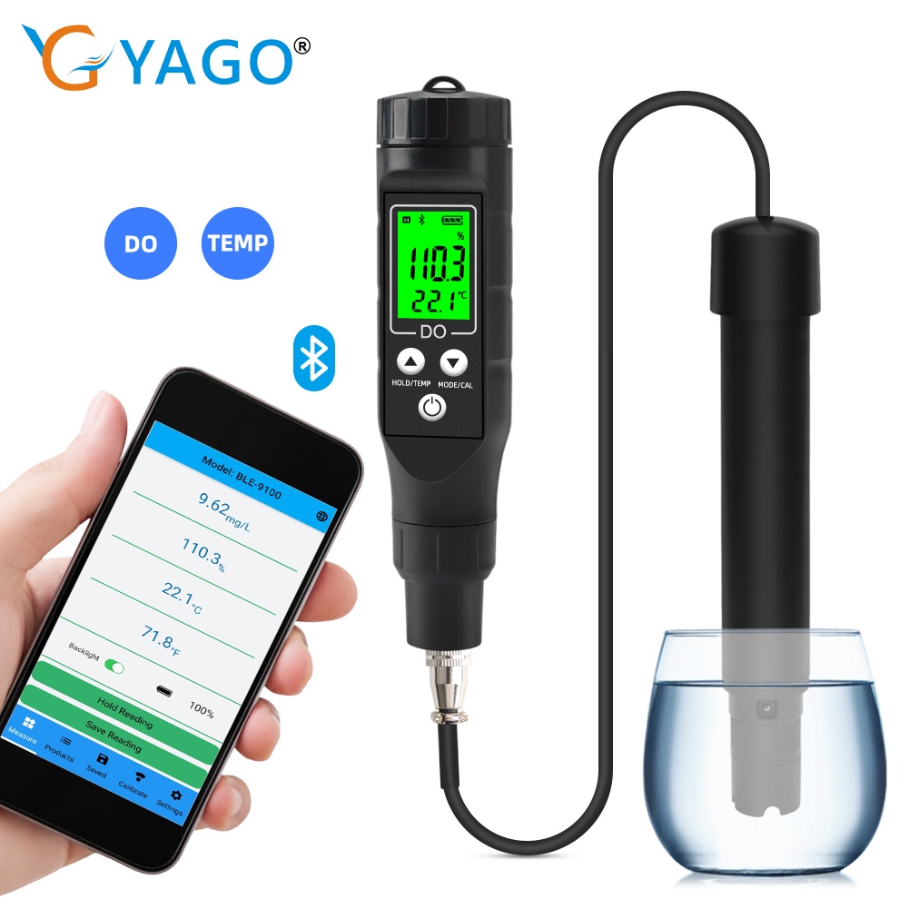 YAGO Smart Bluetooth Dissolved Oxygen Meter Digital Dissolved Oxygen