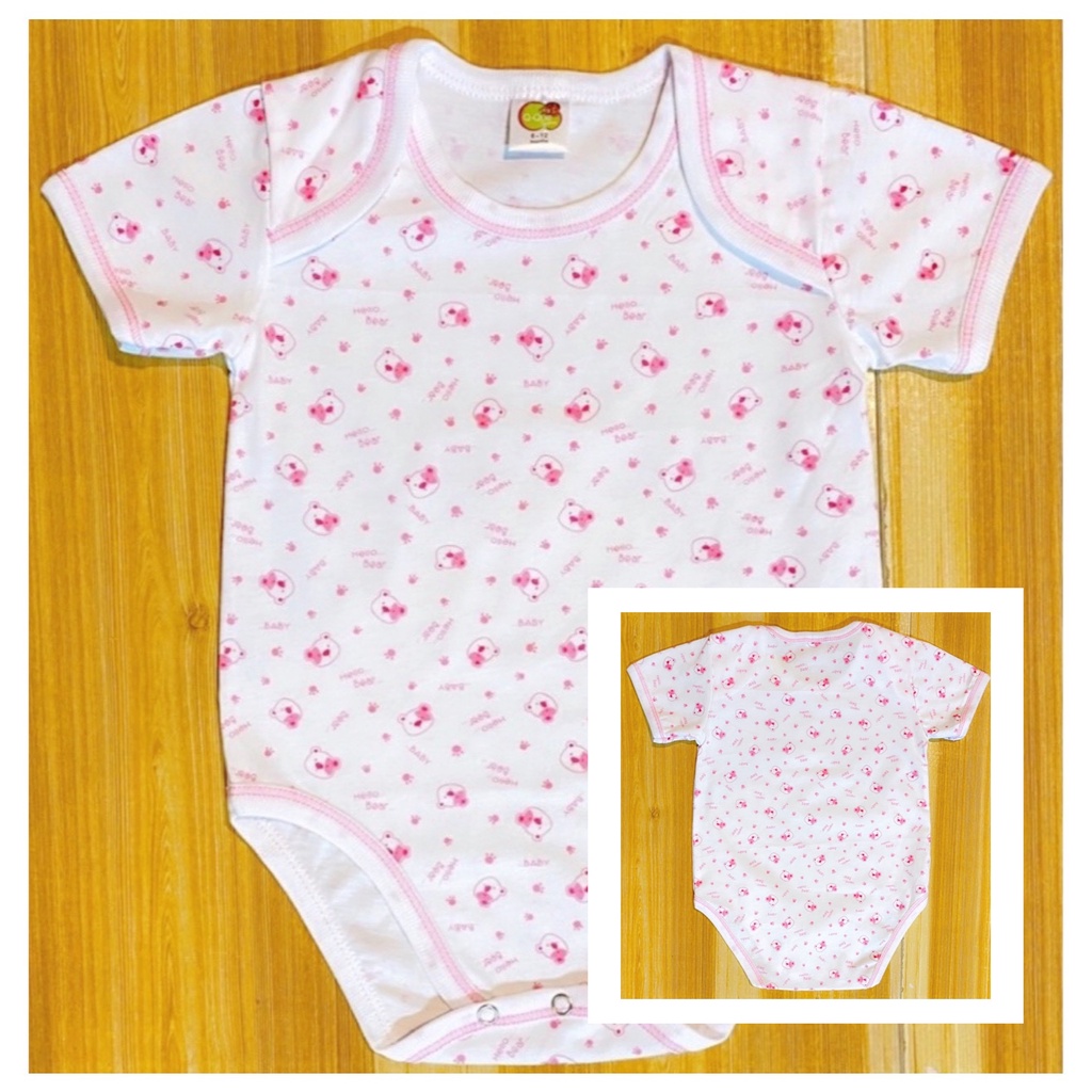 Romper,Baby Girl's Pink Bear Romper. Shopee Malaysia