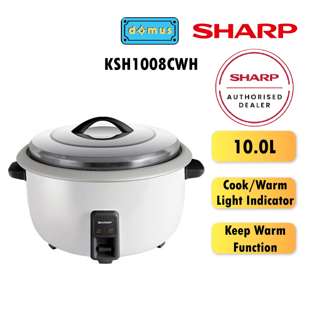 Sharp Rice Cooker (10.0L) KSH1008CWH Shopee Malaysia