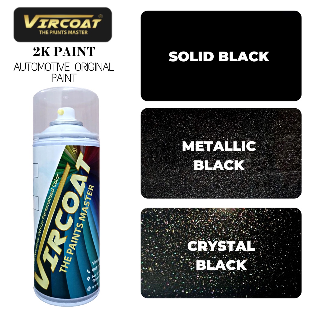 [ Black Solid Metallic Crystal ] ⚫ Cat 2K Touch Up Paint 2K Aikka
