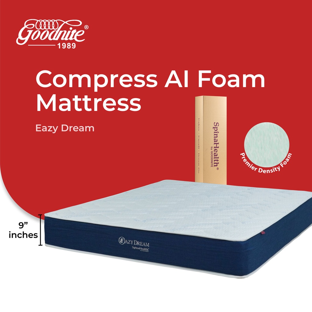 [MATTRESS IN BOX FREE SHIPPING]Goodnite Eazy Dream 9inch Compress Eco