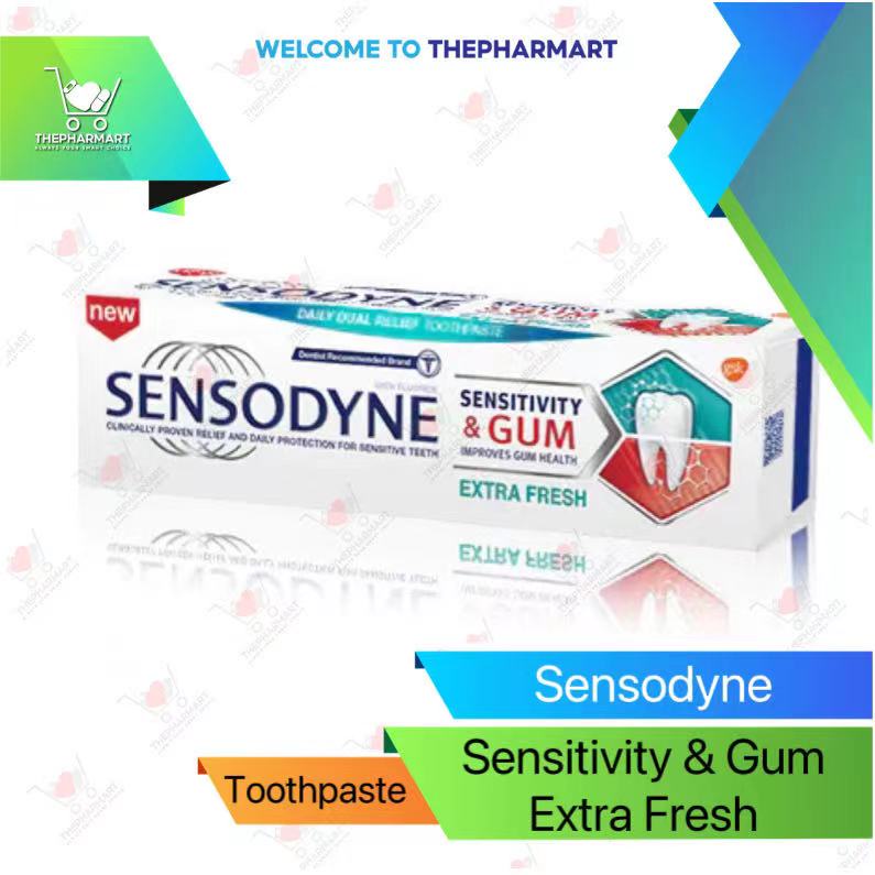 Sensodyne Sensitivity & Gum toothpaste EXTRA FRESH (100g x2) Shopee