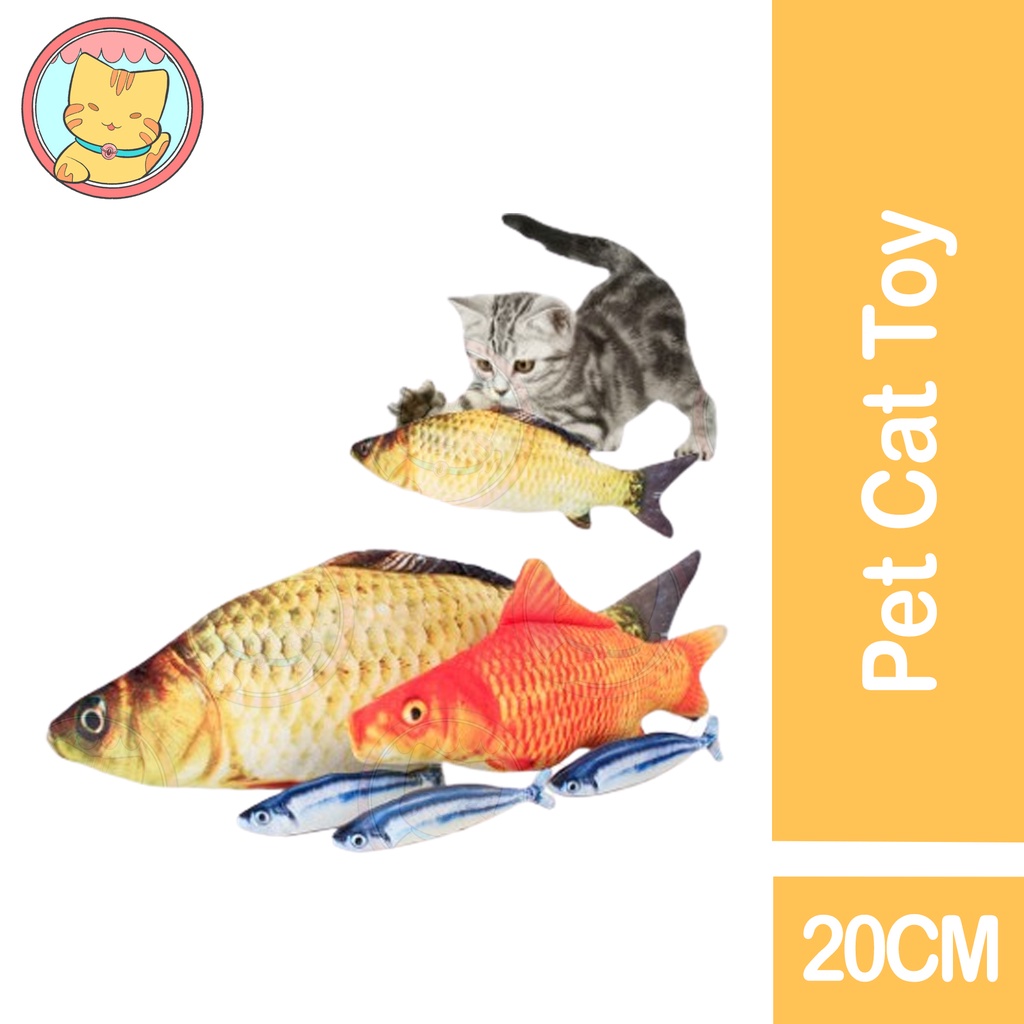Fish Shape Cat Toys for Cats Plush Catnip Stuffed Simulation Fish Cat