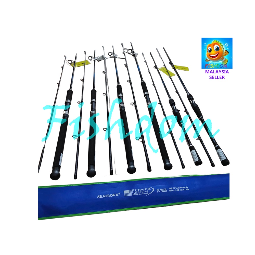 FISHDOM SEAHAWK POWER SEVEN PREMIUM GUIDE CASTING SPINNING FISHING ROD