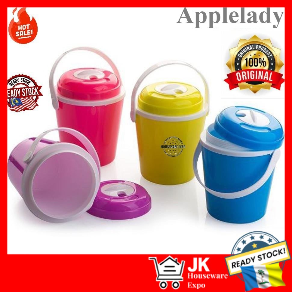 Mini Ice Bucket Drinks Container with Straw Hole Keep Hot & Cold