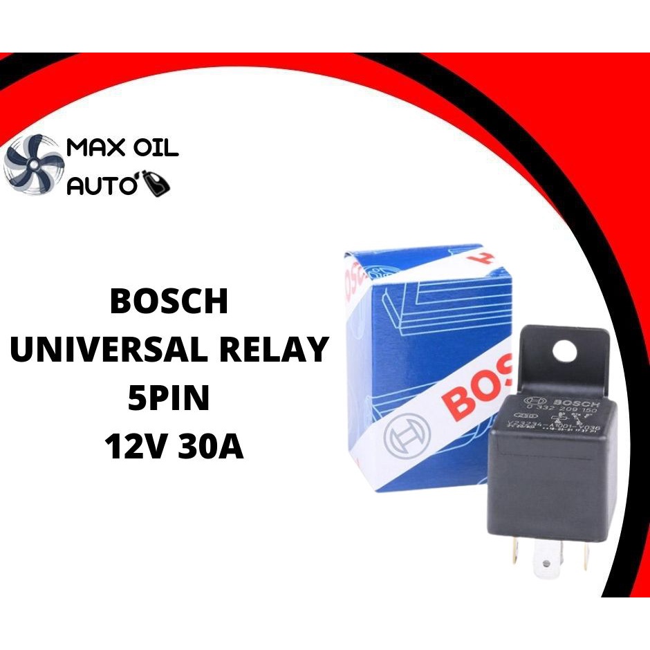 Bosch Relay 5pin Universal Automotive Car Relay 12V 30A 5 PIN 0332 019
