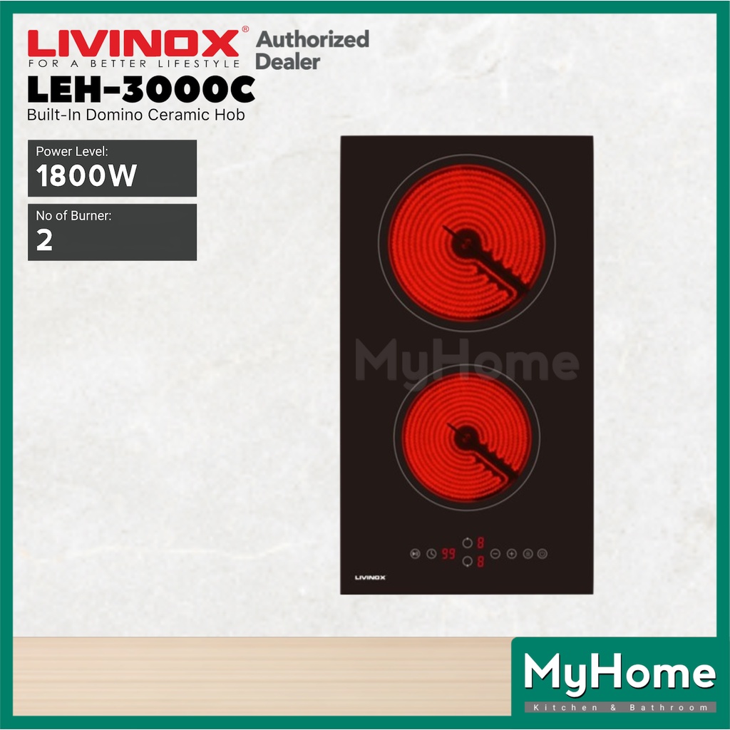 LIVINOX LEH3000C BuiltIn Ceramic Cooker Hob Electric Cooker Hob Ceramic Hob LIVINOX 3000C