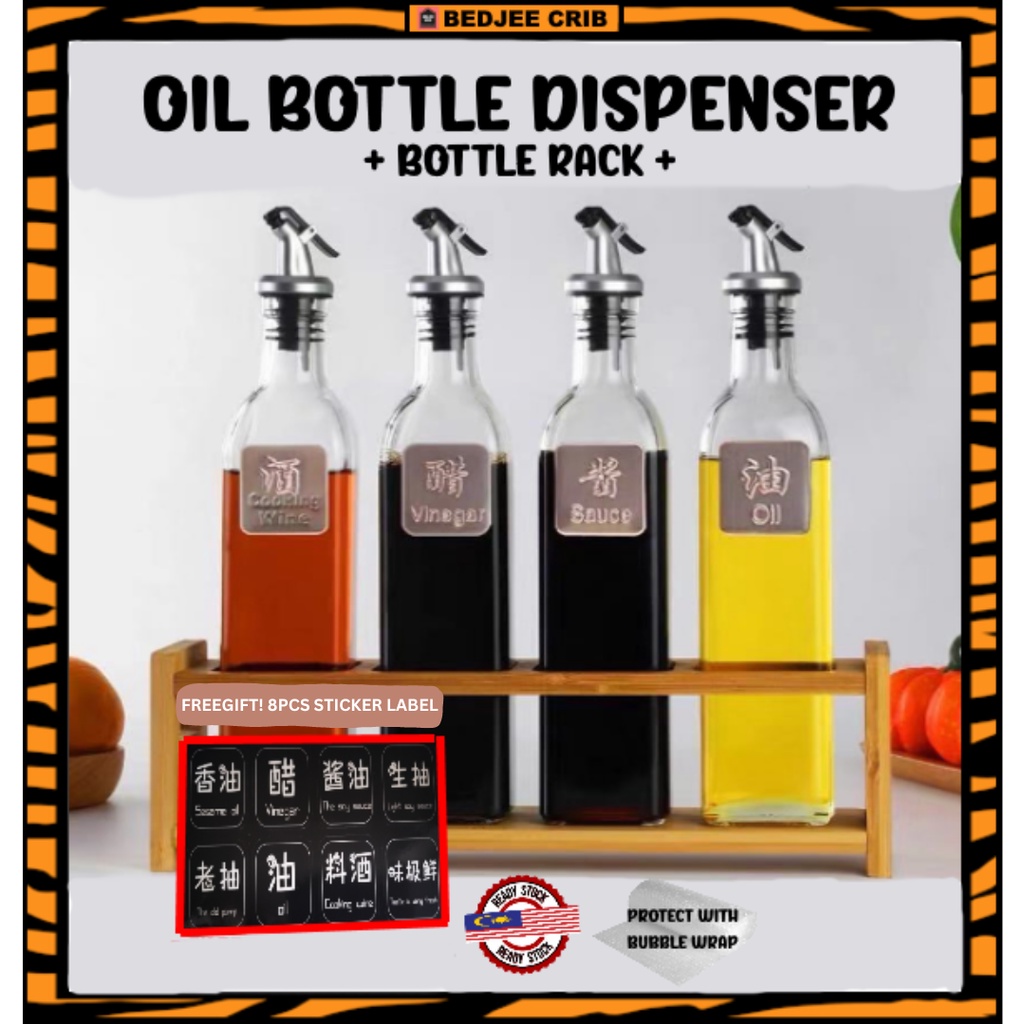 Oil Bottle Dispenser Bekas Minyak Masak Glass Cooking Oil Bottle Botol