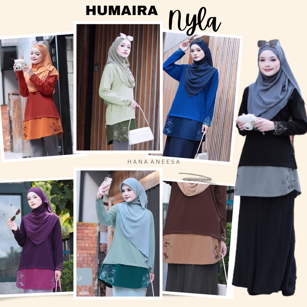 Tshirt Muslimah Humaira Nyla by Humaira Design | Baju muslimah | Tshirt ...
