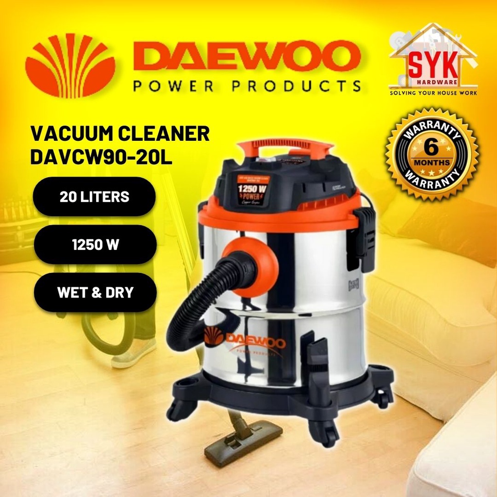 SYK Daewoo/Elba/Mostaz 3 in 1 Corded Wet and Dry Vacuum Cleaners & Floor Care Appliances Heavy Duty Penyedut Habuk