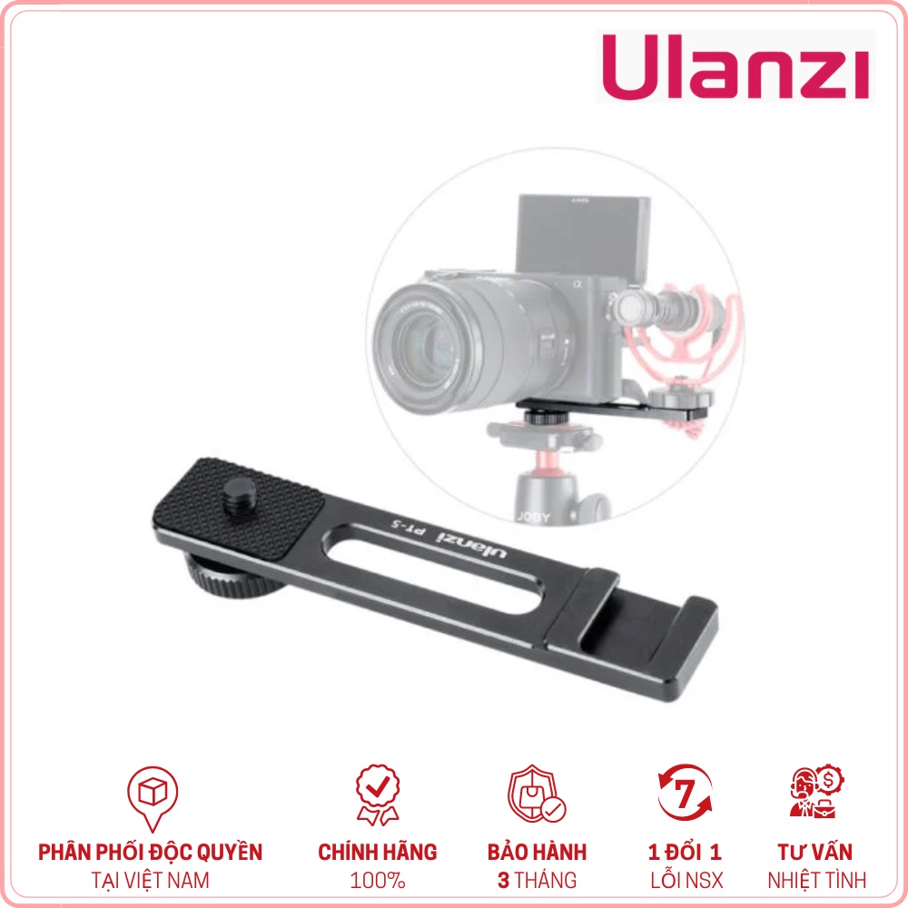 ULANZI PT-5 - GENUINE PRODUCT - Extension bar for attaching Microphone/LED Light