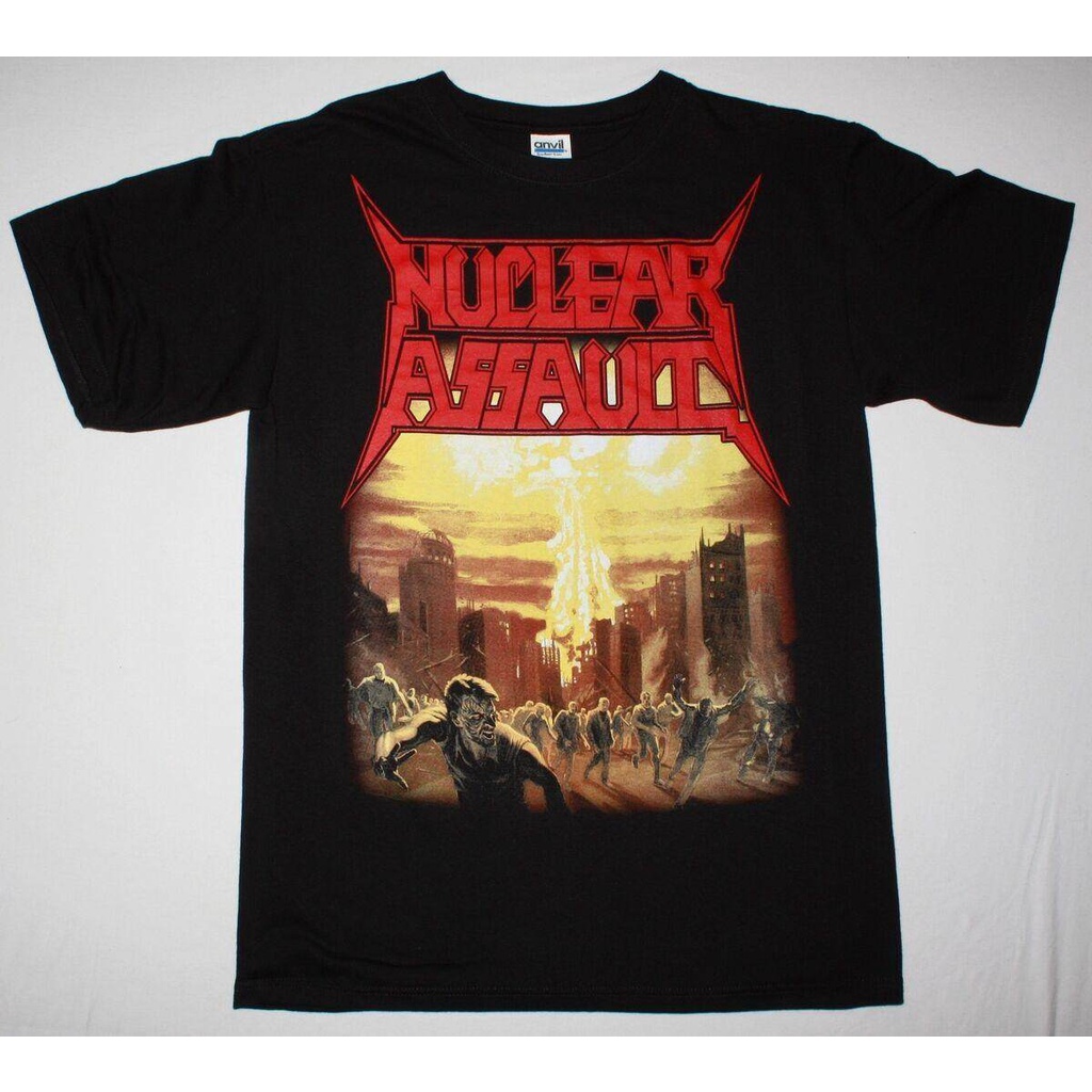 Men T-Shirt Nuclear Assault Game Over Thrash S.O.D. Anthrax Exodus Mod New Black Funny Tops Tee