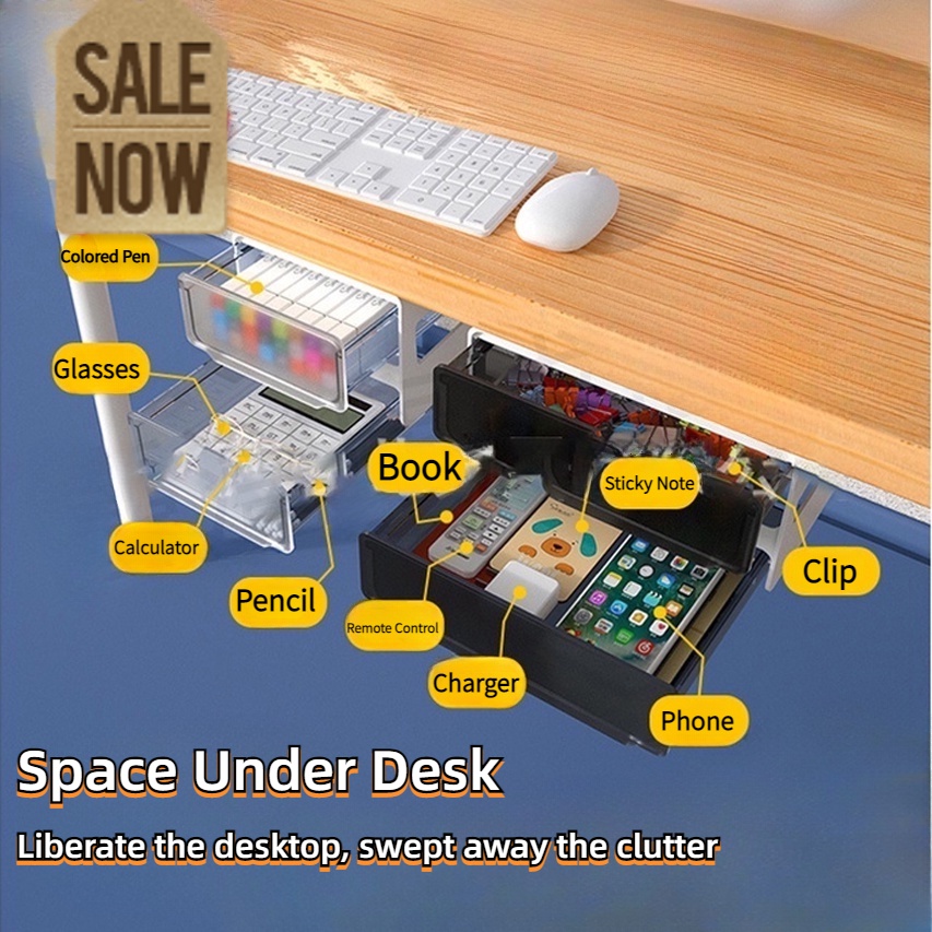 [New] under the table drawer box under the table storage box adhesive