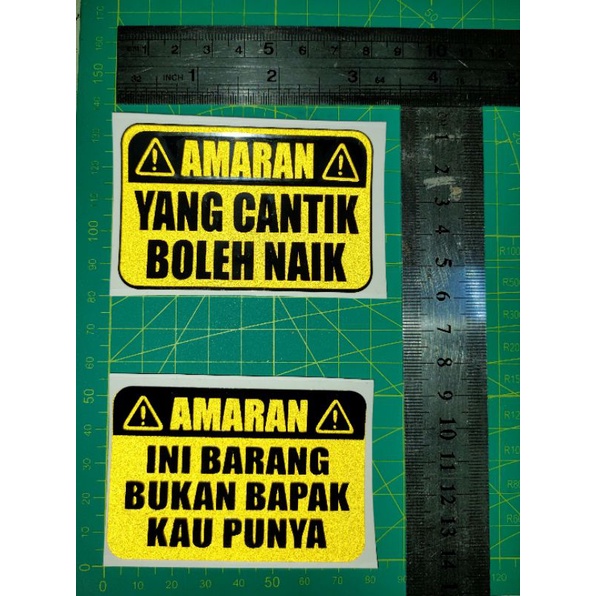STIKER AMARAN STIKER MOTOR STIKER REFLECTION YANG CANTIK INI BARANG