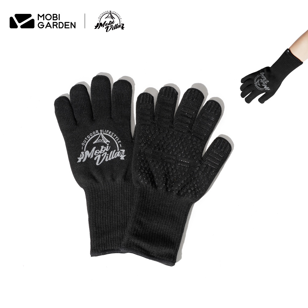 MOBI GARDEN Camping Work Functional Gloves High Temperature Resistant Non-slip Heat Insulation