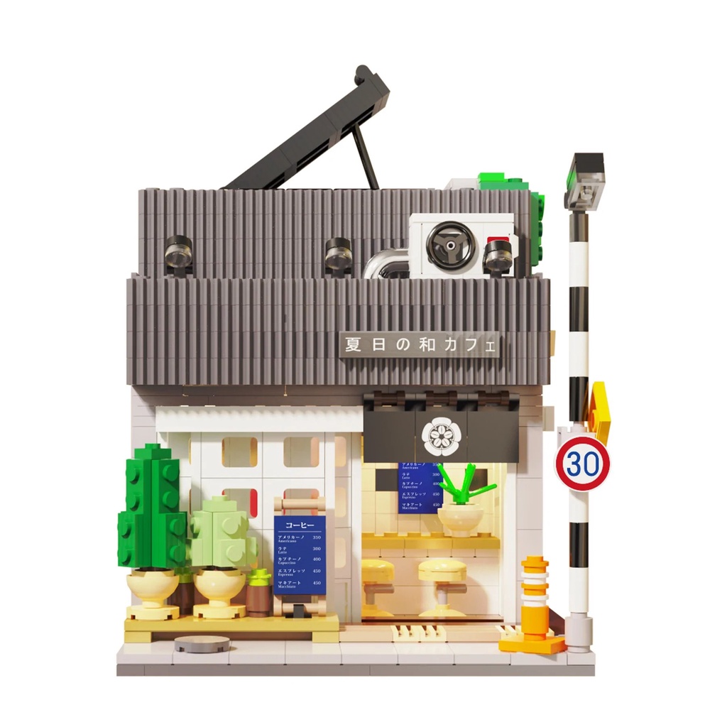 CaDA Master 3D Assembly Model Toy Lower and Wind Cafe C66007 (1116 pieces, led lights)