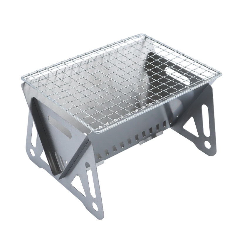 Portable Folding Barbecue Grill Outdoor Stainless ... - Grandado