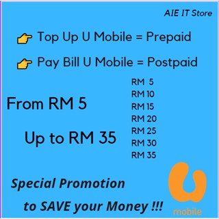 u mobile top up - Prices and Promotions - Feb 2023 | Shopee Malaysia