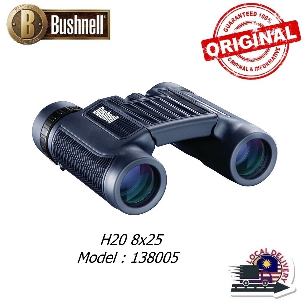 Bushnell H20 Waterproof Binoculars 8X25mm Model 138005 (Ready Stock