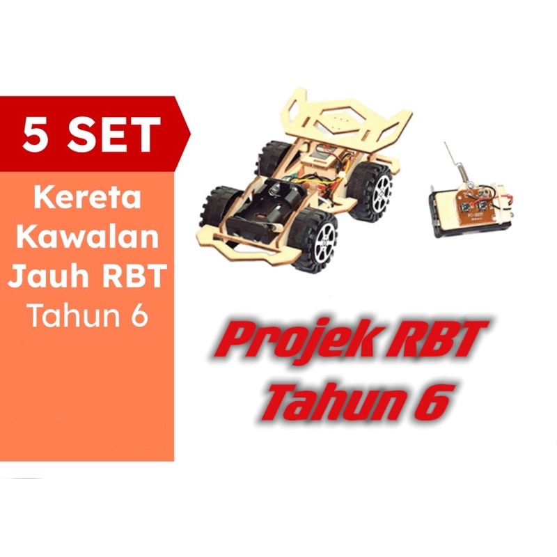 5 Set Kit Projek RBT Tahun 6 Kereta Kawalan Jauh Unit 1 Model ...